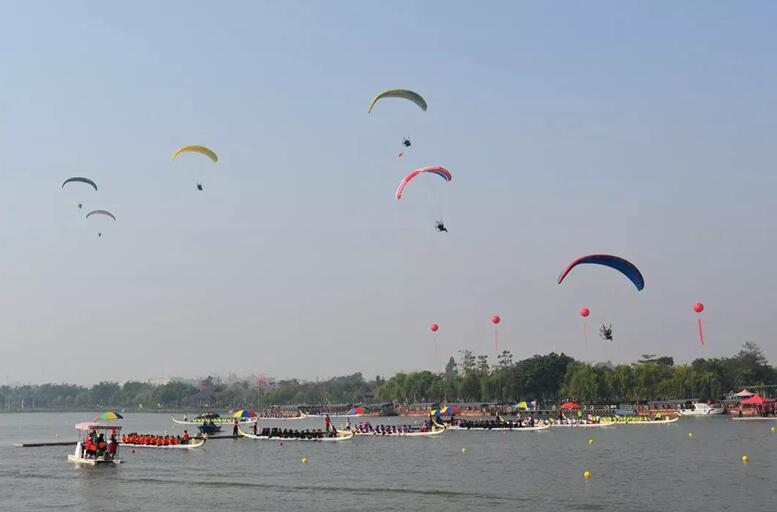 智璟智能人臉識別無人機守護“穗莞杯”龍舟賽！